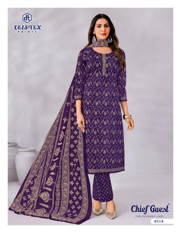 Deeptex chief guest vol 45 cotton dress material wholesale jetpur gujarat